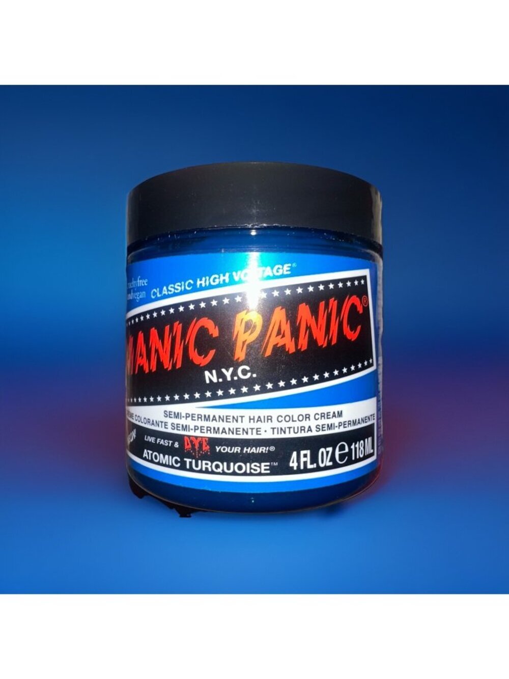 Manic Panic Atomic Turquoise 4 fl.oz Semi Permanent Hair Color Sealed NEW